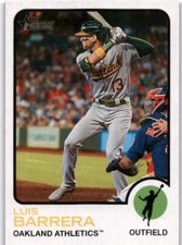 LUIS BARRERA 2022 Topps Heritage High Numbers #651 Athletics