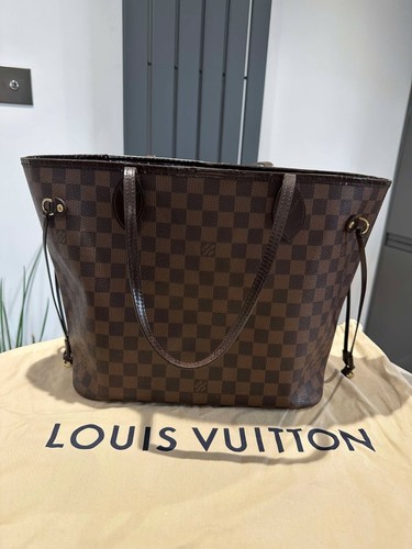 Louis Vuitton Neverfull in damier ebene shoulder bag tote MM size - Picture 2 of 24