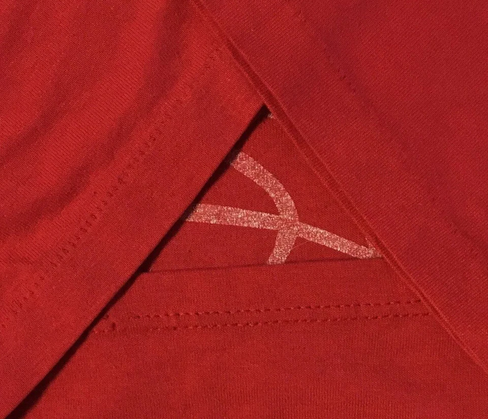 Vtg 90s UIC Flames Faded Shirt S M USA Single Stitch College Track PE Grunge 80s - Image 3 of 4