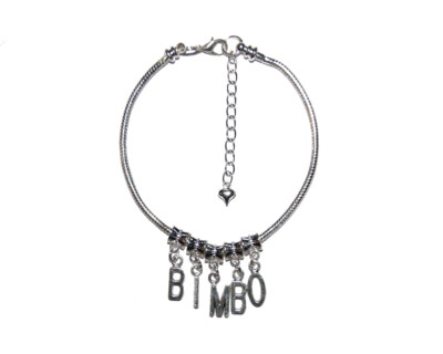 ''BIMBO'' Fußkettchen Euro Fußkette Schmuck Schlampe sexy dumm necken Trophäe Frau UK 2