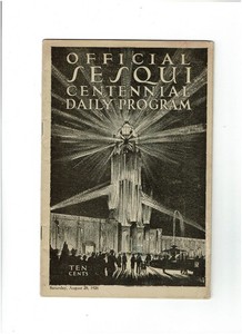 100 yrs old – Official Sesqui Centennial Daily Program - August 28, 1926
