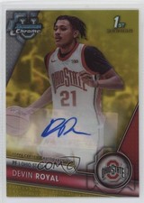 2023-24 Bowman U Chrome Prospect Yellow Refractor 44/75 Devin Royal Auto 0j3l