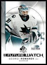 2024-25 SP Authentic #161 Georgi Romanov #/999 Rookie SN,RC