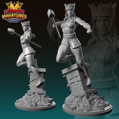 Marvel Crisis Protocol 3D Print - DC - Royal Flush Gang Queen - Sept 25