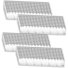 32 Pack 6 Inch Mini Rulers Bulk Plastic Small Rulers with Inches and Clear