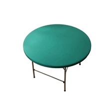 Viiamacki Round Spandex 48 Inch Fitted Tablecloth, Elastic Picnic Folding Tab...