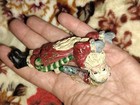 Vintage Resin Casket Santa Claus Christmas Ornament — photo 9