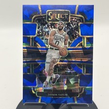 2023-24 Panini Select - Jayson Tatum - Blue Cracked Ice Prizm