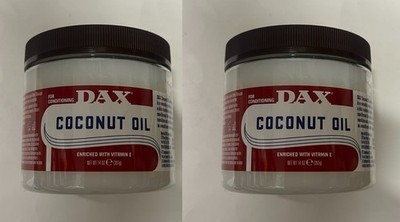 Dax Kokosöl angereichert mit Vitamin E für Haut und Haare 14oz (397g) 2er Pack.