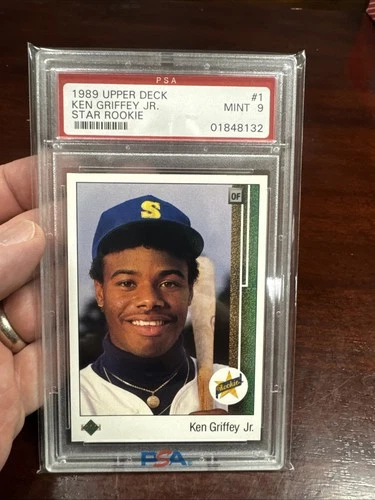 1989 Upper Deck - Star Rookie Ken Griffey Jr #1 (RC) PSA 9 Mint Mariners
