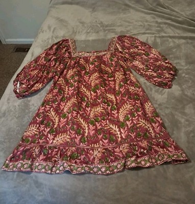 Clara The label Walflawer Zara Square Neck Balloon Sleeve Dress Sz. L