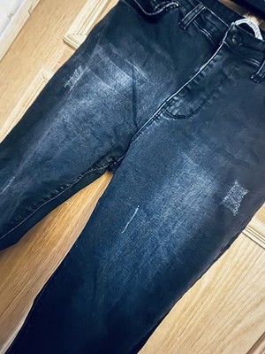 Arma Life Women Jeans Size 29 Eu /6 Uk Black Stretch Denim