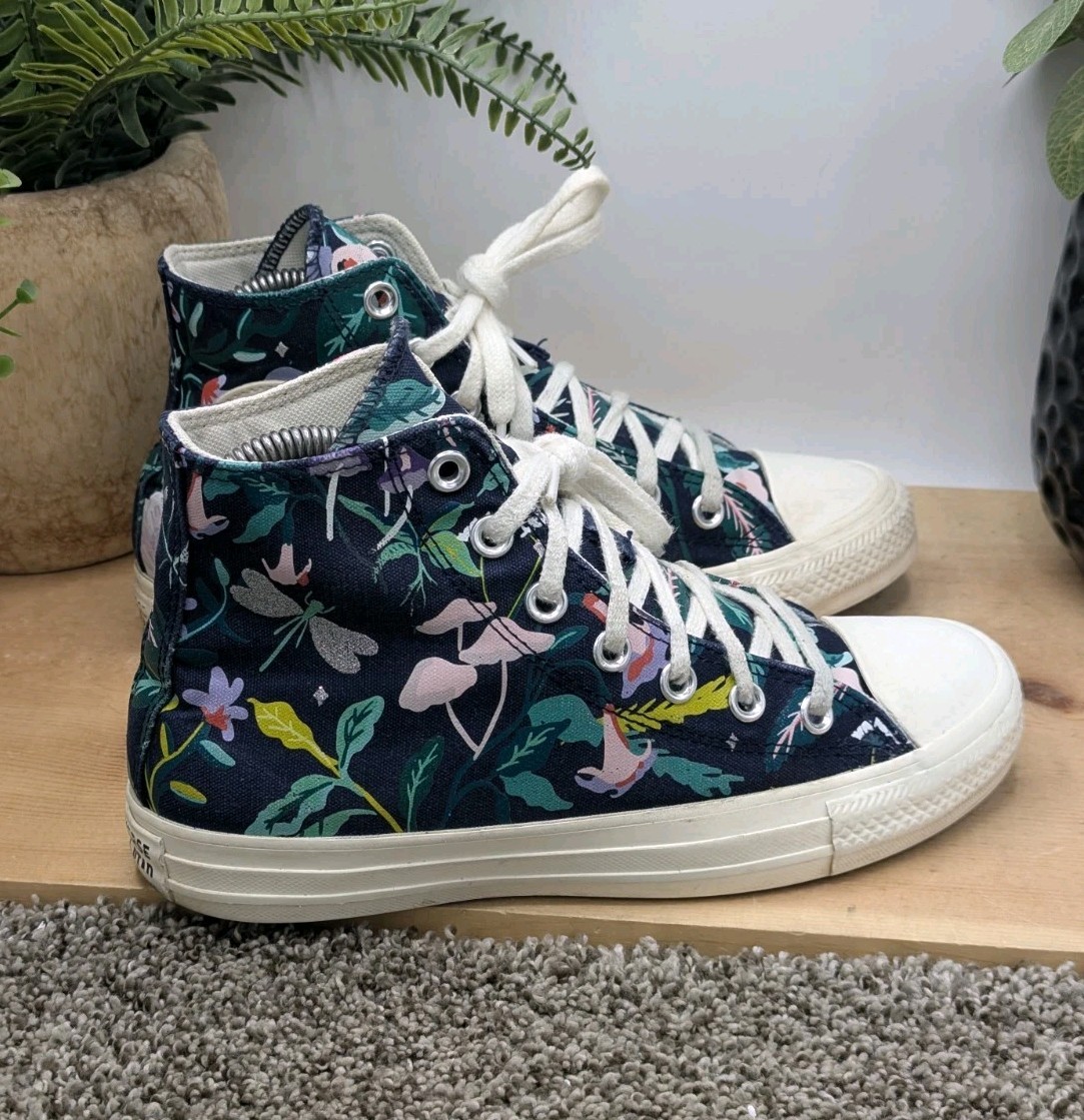 Converse CTAS High Mushroom And Flowers Women's Size 7 Shoes  Casual Comfort thumbnail 3
