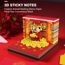 3D Calendar 2026, Art Memo Pad Desktop Decoration, Paper Carving Art 1pcs~