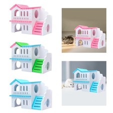 Wooden Hamster House Exercise Toys with Funny Climbing Ladder for Mouse Rat