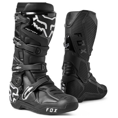 Fox Racing Mens Motion Motocross Boots-Black-10.5