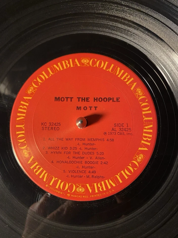 Mott the Hoople Mott (1973, Stereo) LP Gatefold (KC 32425) Columbia Foto 3 de 4