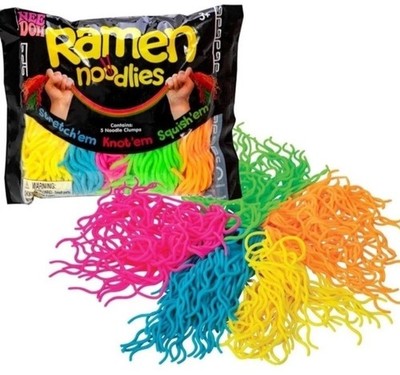 NEW ~ NeeDoh Ramen Noodlies Sensory Fidget Toy Nee Doh Stretchy Noodles