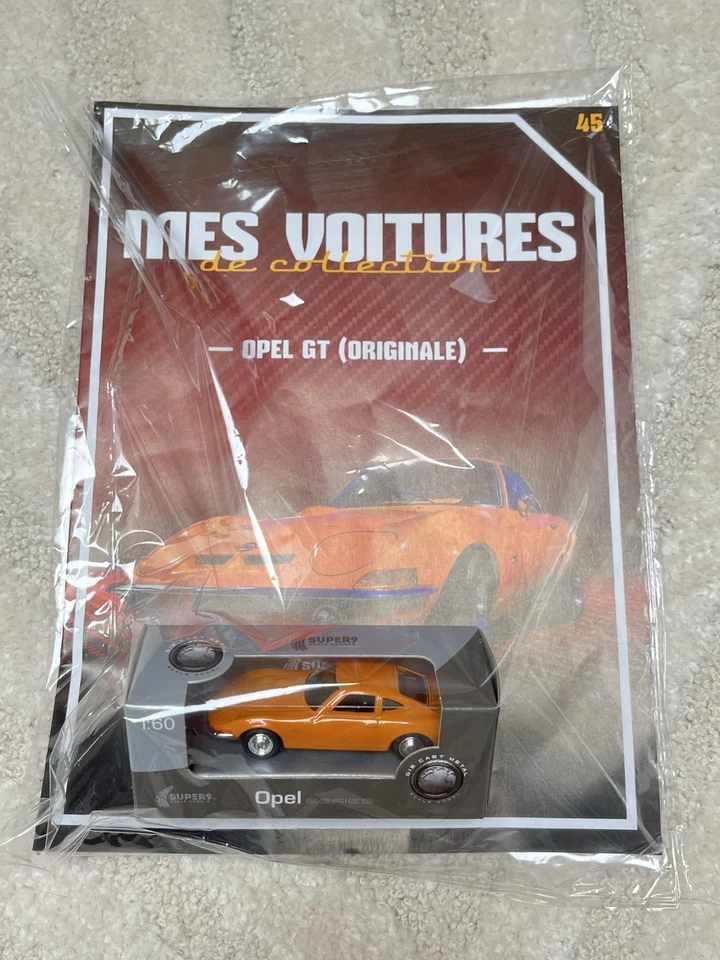 Welly Opel GT 1:60 Orange inédit Avec Boîte Mes Voitures De Collection - Photo 2/4