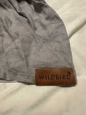 WILDBIRD Ring Sling Baby Carrier Wrap, Silver Rings Gray Linen 74"