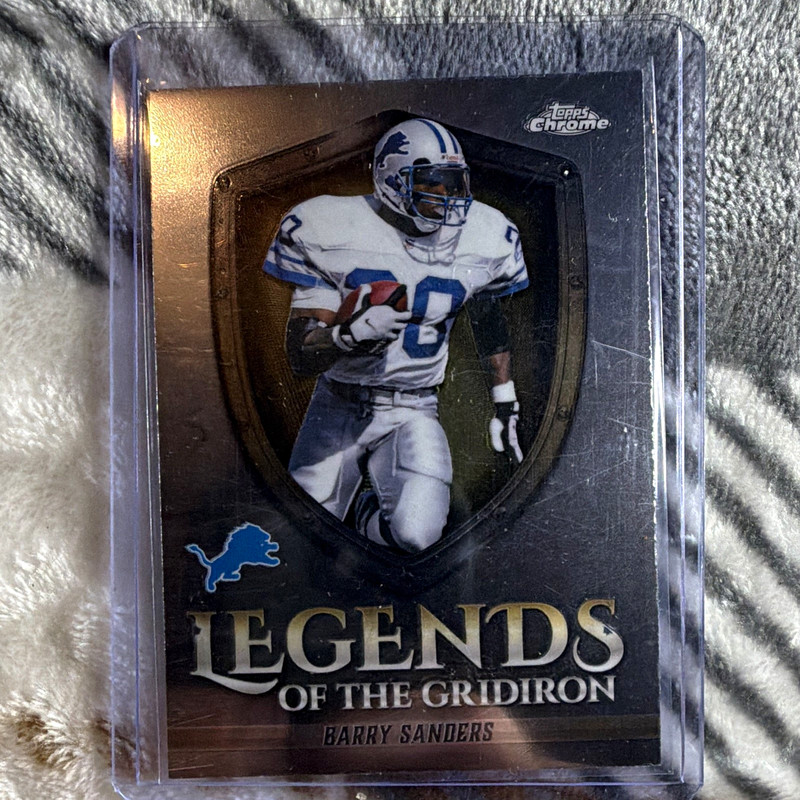 Topps Chrome 2025 Barry Sanders Detroit Lions Legends of the Gridiron LOG-11