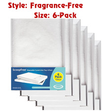 PetSafe ScoopFree Crystal Cat Litter Tray Refill Fragrance Free 4.3lb 6 Pack Box