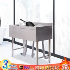 Three 3 Compartment Stainless Steel Commercial Kitchen Restaurant Bar Sink