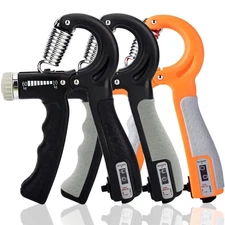 Hand Grip Strength Power Trainer Gripper Strengthener Adjustable Gym Exerciser**