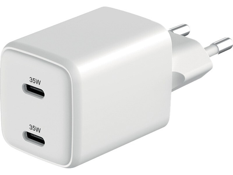 Chargeur secteur GaN 35W Novodio double USB-C pour charge rapide