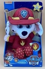 Spin Master Paw Patrol Snuggle Up Pup Marshall Doll Plush Toy New Light Up Tummy