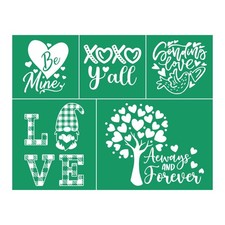 Love -Adhesive Silk Screen Stencils,8.5x11 in Reusable Stencil Love Heart Hol...