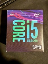 Intel Core i5-9600K 6-Core CPU   Tested, Working, Original Box Included
