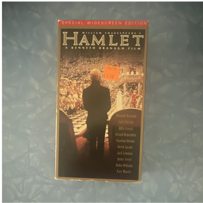 Warner Home Video Hamlet VHS Tape Drama Special Widescreen Branagh PG-13 1996