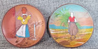 Vtg Italian Ilario Piccolo of Marzi Italy Pottery Decor Dishes Wall Plates Rare