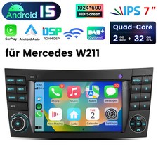 F&uuml;r Mercedes Benz E-Class W211 W219 Autoradio Android15 GPS Nav WIFI CarPlay SWC