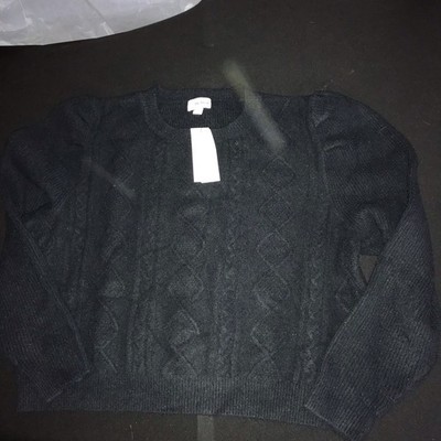 The Drop Women s 2X Pull Over ￼Sweater Black In Color ￼