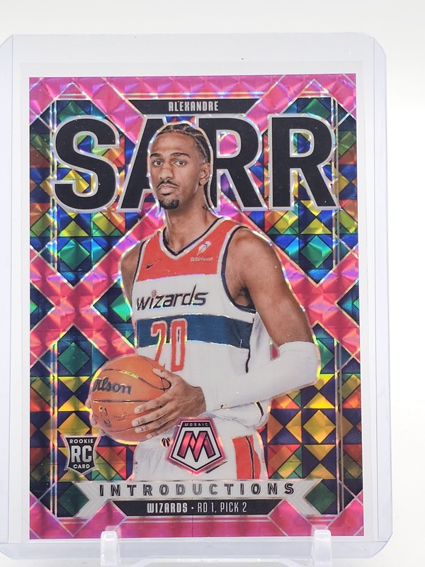 ALEXANDRE SARR 2024-25 MOSAIC INTRODUCTIONS PINK PRIZM ROOKIE /149 Q4480