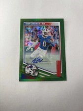 2025 Score - Keon Coleman #4 Signatures Green Auto Foil SP Buffalo Bills