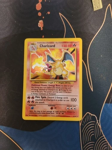 Charizard 4/102 Base Set Unlimited Holo Barely Lightly Played Pokemon TCG