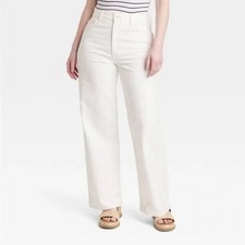 High-Rise Wide Leg Jeans - Universal Thread White 12R