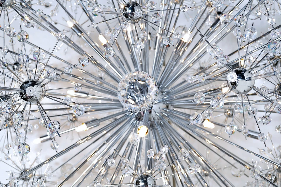 Lámpara de araña Maxim 39746 Starfire 32"W 18 luces - cromada Foto 4 de 4