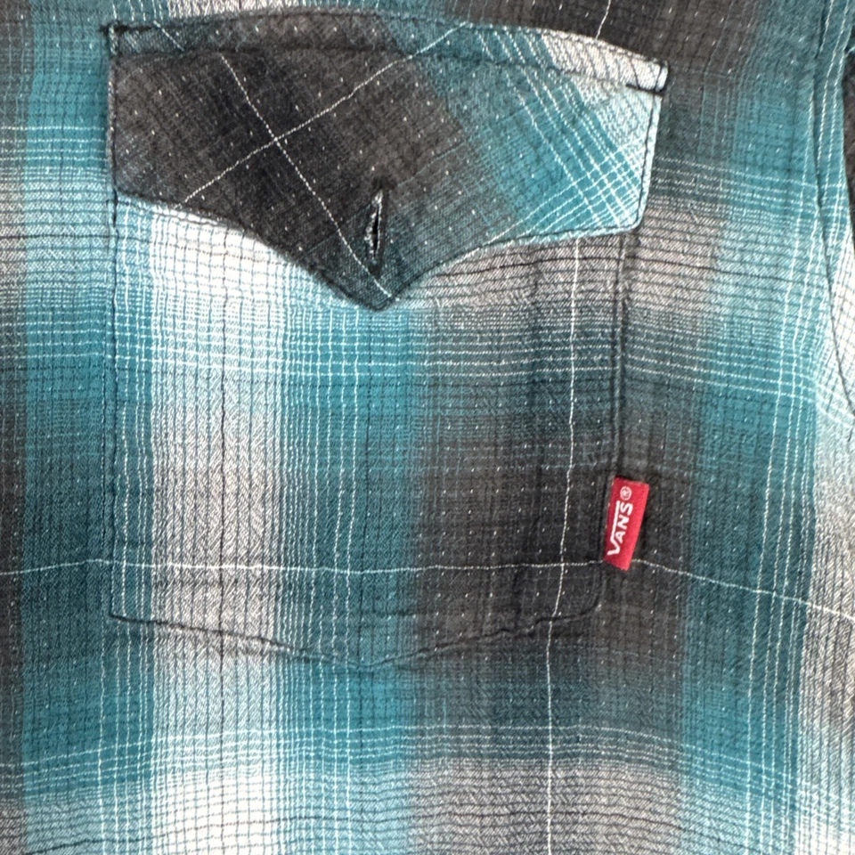 Vans "Off The Wall" Cathy Van Engel Men's Button Flannel Shirt Large - Image 3 of 4