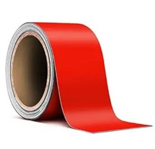 Red Matte Air-Release Adhesive Vinyl Pinstripe Tape Roll 2 In Size: 2 x 20ft