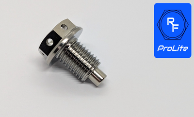 Kawasaki ZX6R ZX6RR Titanium sump plug magnetic drilled hex head