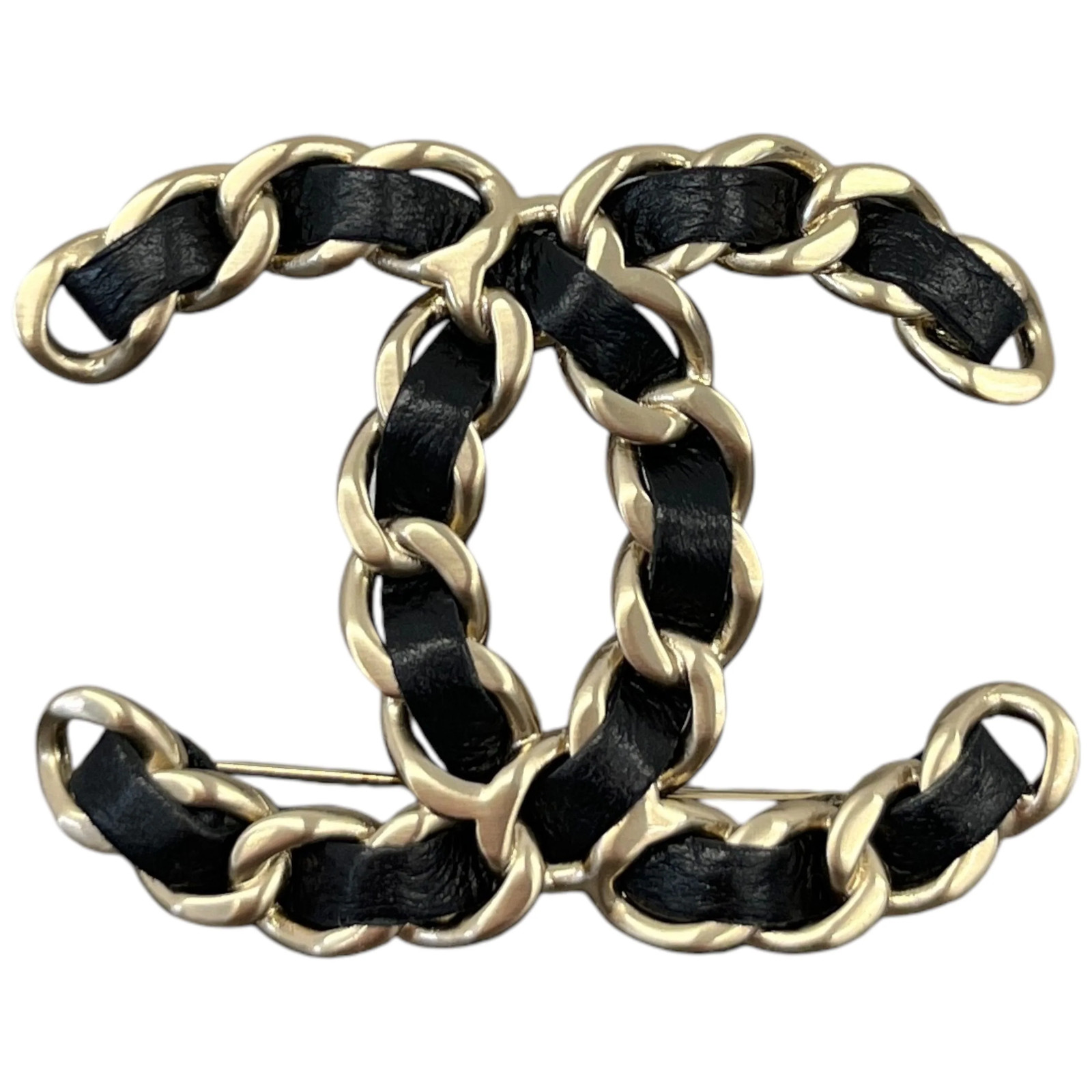 Chanel Women's CC Brooch Black