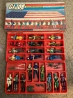 Lot of 21 Vintage GI Joe 1980’s Figures Hasbro Carrying Case Accessories