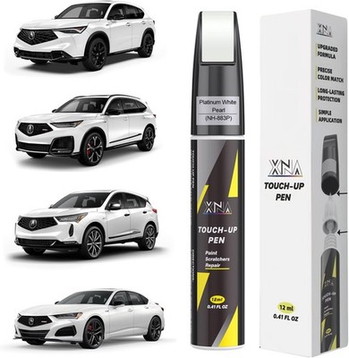 XNA Platinum White Pearl(NH-883P) for Acura Touch Up Paint, 2 in 1 Car Scratch R