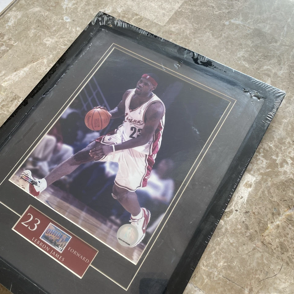 LeBRON JAMES USPS Greeting From Ohio USA 37 STAMP & POSTER NBA ROOKIE BASKETBALL - Image 4 of 4
