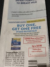 Similac Powder Coupon B1G1 B1 G1 Buy One Get 1 Up to 67 off Expires 1/26/26