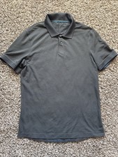 Lululemon Men's Small Grey Polo Shirt Live in Practice, Vented Pits, Pima Blend